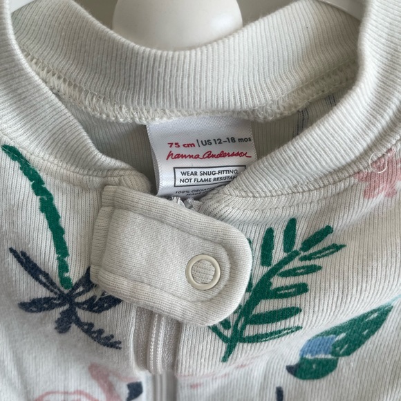 Hanna Andersson tropical print cotton sleeper 12-18m - Picture 2 of 2